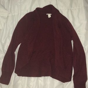 H&M Burgundy Cardigan